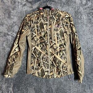 Rustic Ridge Jacket Womens XS Camo Softshell Mossy Oak Shadow Grass Blades